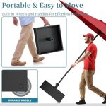 Heavy-Duty Umbrella Base with Wheels — Suitable for Outdoor Patios, Gardens, Decks, Poolside Areas, and Lawns (Includes Anti-Tip Pads and Carry Handles) - Image 6