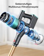 Powerffy 550W Mock Test Battery Meter Vacuum Cleaner for Home Cleaning with LED Display and Charging Dock - Image 6