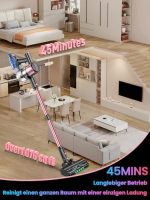 SUXIANGVAC Powerful Cordless Vacuum Cleaner Pink for Hair, Floors and Carpets - 45KPa/500W/45min LED Display - Image 4