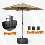 Heavy-Duty Patio Umbrella Base with Wheels — Ideal for Outdoor Patios & Gardens | Fillable Planter-Style Umbrella Base — Supports Up to 150 lbs - Image 7