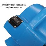 BlueDri Mini Storm 1/12 HP Air Mover Carpet Dryer, Blue - Image 4