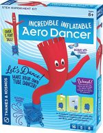 Inflatable Aero Dancer STEM Experiment Kit: Make Your Own Tube Dancer & Explore Air Pressure, Aerodynamics, Gears & Circuits