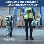 ALORAIR GF600A 600 CFM Air Mover Fan - 3 Speeds, 5 Angles, Ideal for Restoration - Blue - Image 5